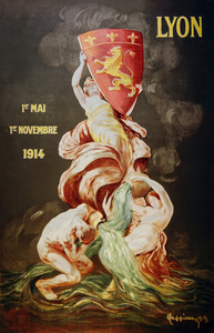 Lyon international exhibition 1914 by Leonetto Cappiello