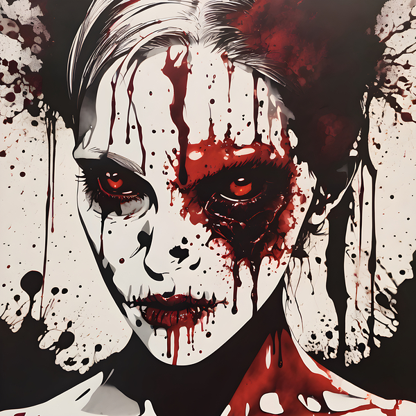 Blood Soaked Zombie By ISHISH Print