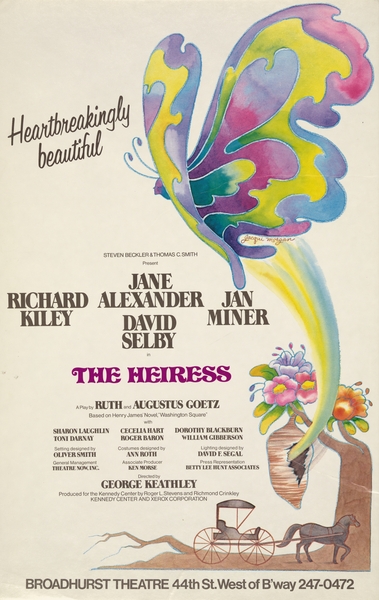 The Heiress 1976 Jacqui Morgan American 1939-2013 Artcraft Lithograph Poster Print