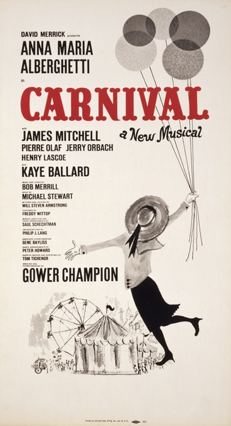 Carnival 1961 American 1905–1970 Artcraft Lithograph Poster Print