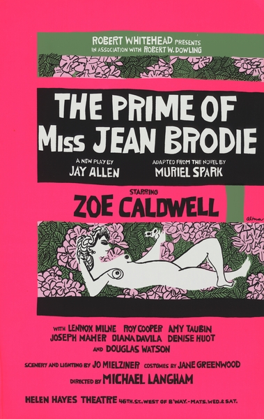 The Prime of Miss Jean Brodie 1968 Artcraft Lithograph Poster 1905–1970 Print