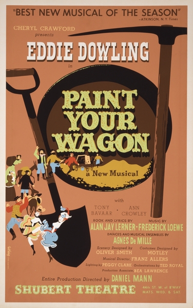 Paint your wagon 1951 Dick Dodge American 20th Century Artcraft Lithograph Poster 1905–1970 Print