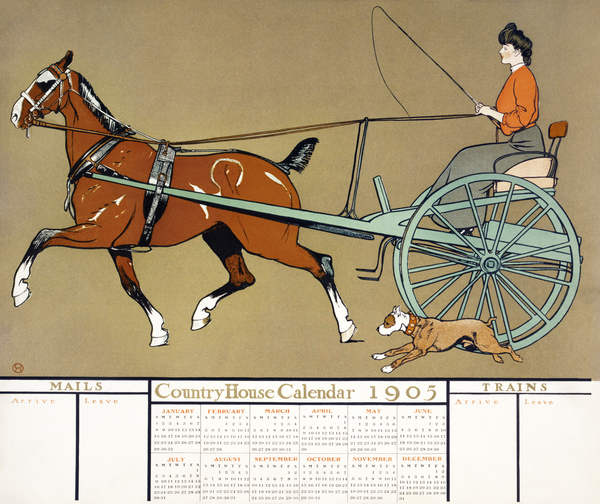 Country House calendar 1905  by Edward Penfield Print