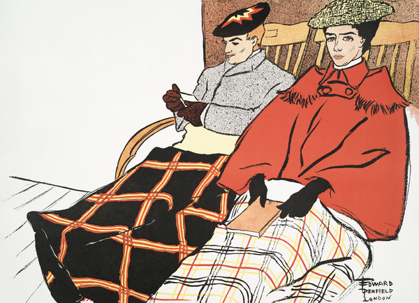 Man and woman sitting together 1897 by Edward Penfield Print