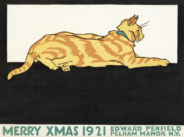 Merry Xmas 1921 by Edward Penfield Print