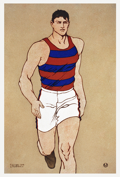 Athlete ca. 1908 by Edward Penfield Print
