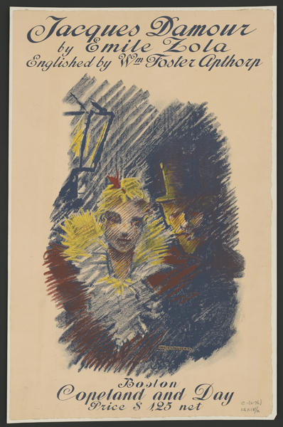 Woman and man 1896 print by Ethel Reed. Print