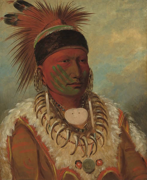 The White Cloud Head Chief of the Iowas 1844-1845 Print