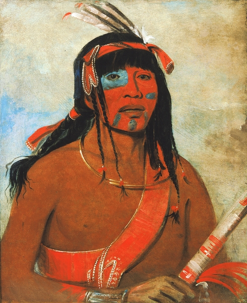 O-Tá-Wah The Ottaway a Warrior 1835 Print