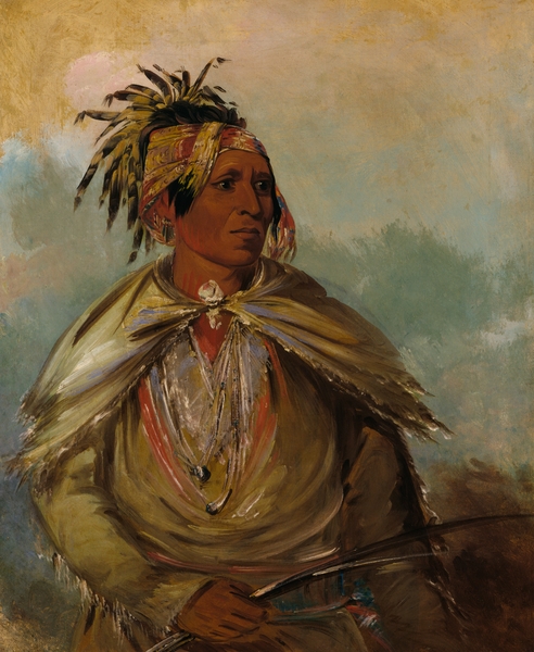 Pah-Mee-Ców-Ee-Tah Man Who Tracks a Chief 1830 Print