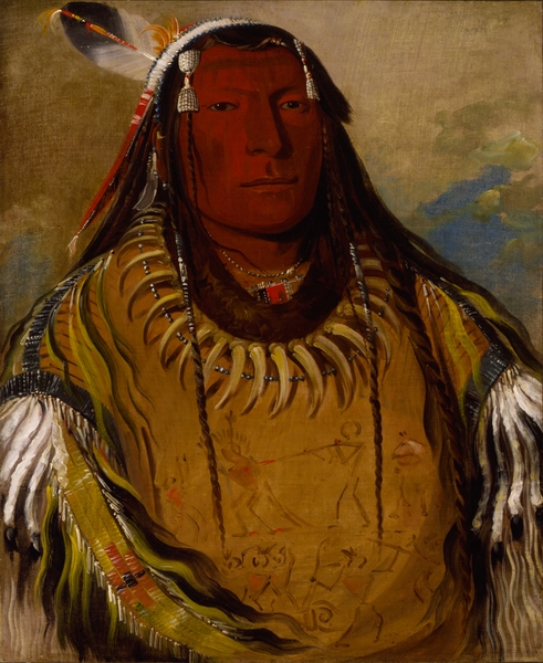 Pa-Ris-Ka-Roó-Pa Two Crows a Chief 1832 Print