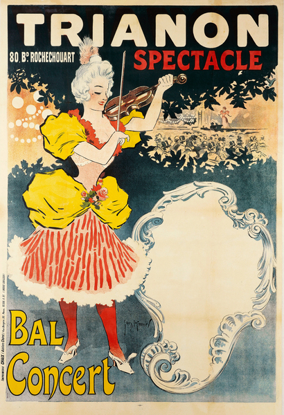 Trianon 80 Bd Rochechouart Spectacle Bal Concert 1897 Posters by Georges Meunier Print