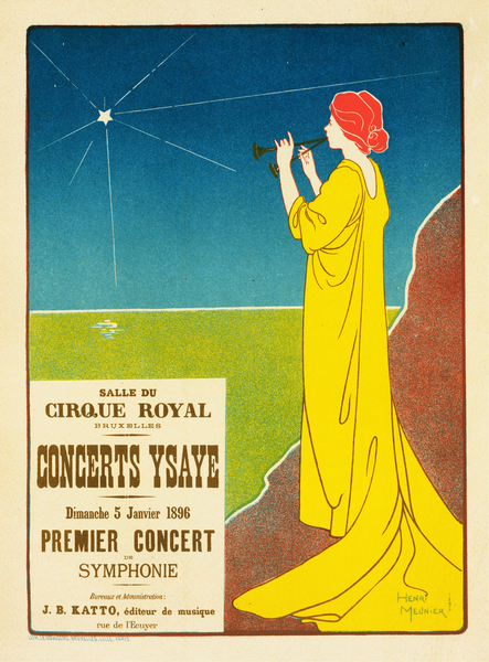 Concerts Ysaye 1896 Posters by Georges Meunier Print