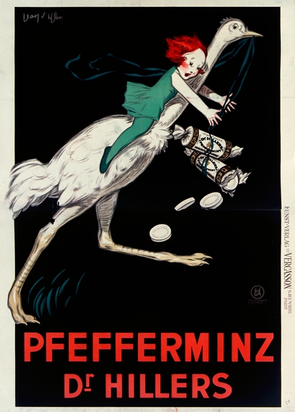 Pfefferminz Dr Hillers 1927 by Jean dYlen Poster Print