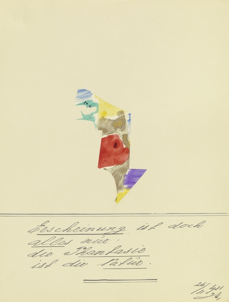 ‘Erscheinung ist doch alles nur …’ 1931  My Pictures Become Wilder and Wilder By John Elsas Print