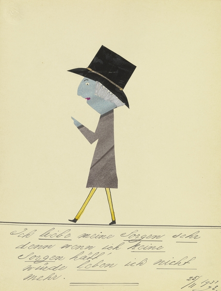 ‘Ich liebe meine Sorgen sehr …’ 1931  My Pictures Become Wilder and Wilder By John Elsas Print