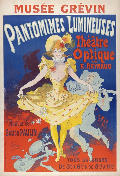 Pantomimes lumineuses 1892 Poster by Jules Chéret Print