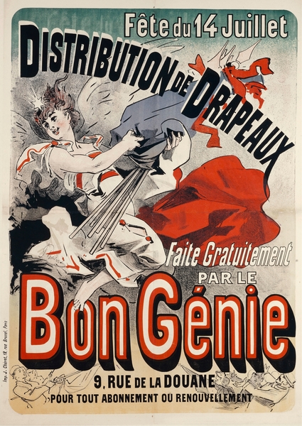 Faite Gratuitement Par Le Bon Génie 1881 Poster by Jules Chéret Print