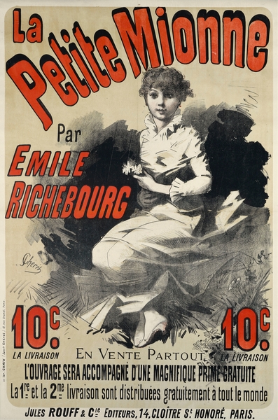 La Petite Mionne Par Emile Richebourg 1884 Poster by Jules Chéret Print