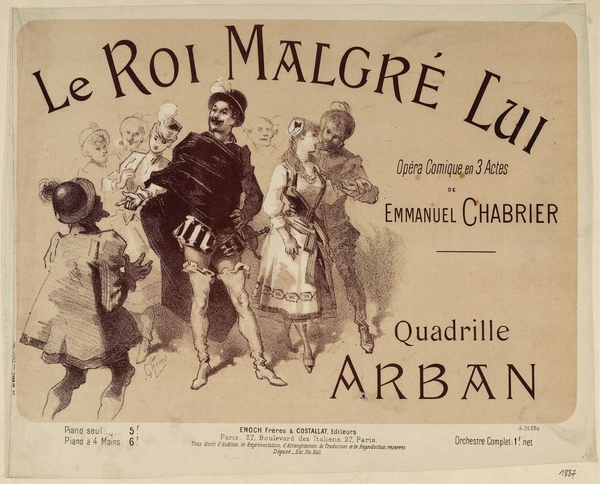 Le Roi Malgré Lui 1887 Poster by Jules Chéret Print