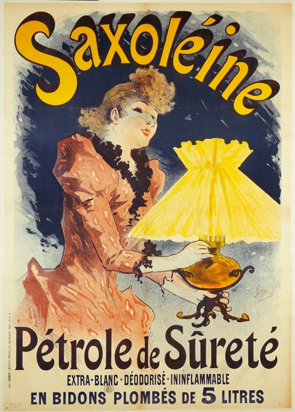 SaxoléinePétrole De Sûreté 1891 Poster by Jules Chéret Print