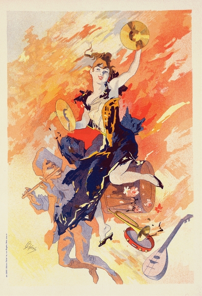 La Musique 1900 Poster by Jules Chéret Print