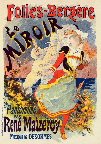 Le Miroir 1899 Poster by Jules Chéret Print