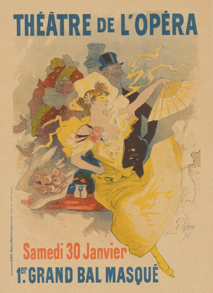Theatre de L’Opera 1895-1900 Poster by Jules Chéret Print