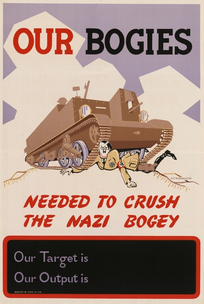 Our Bogies Needed to Crush the Nazi Bogey Print