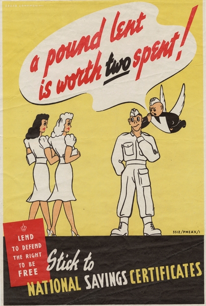 A Pound Lent is Worth Two Spent! Print