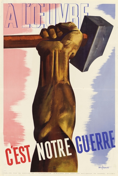 A l’Oeuvre C’est Notre Guerre Print