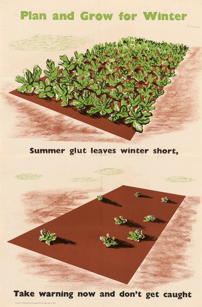 Plan and Grow for Winter – Summer Glut Leaves Winter Short – Take Warning Now and Don’t Get Caught Print