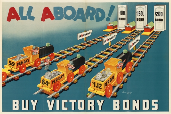 All Aboard! Buy Victory Bonds Print