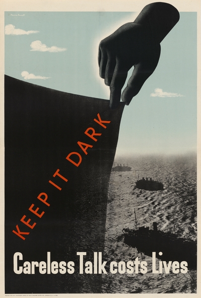 Keep it Dark – Careless Talk Costs Lives Print