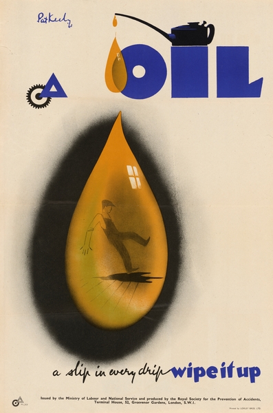 Oil – A Slip in Every Drip – Wipe it Up Print