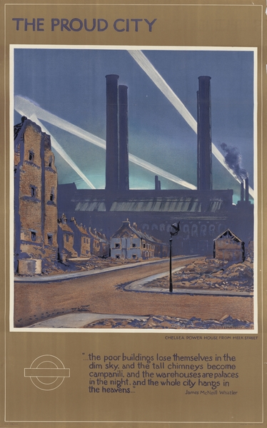 The Proud City – Chelsea Power House from Meek Street  Print