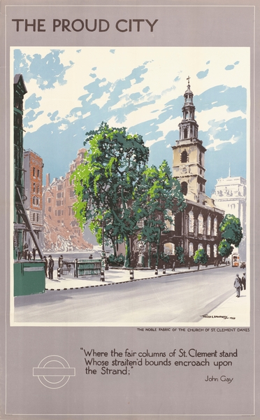 The Proud City – The Noble Fabric of the Church of St. Clement Danes Print