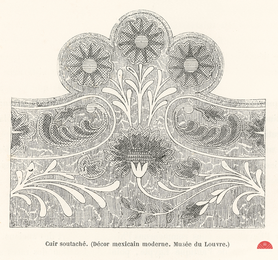 Modern Mexican designs. 1888 edition Lornement Polychrome by Albert Racine 1825–1893.  Print