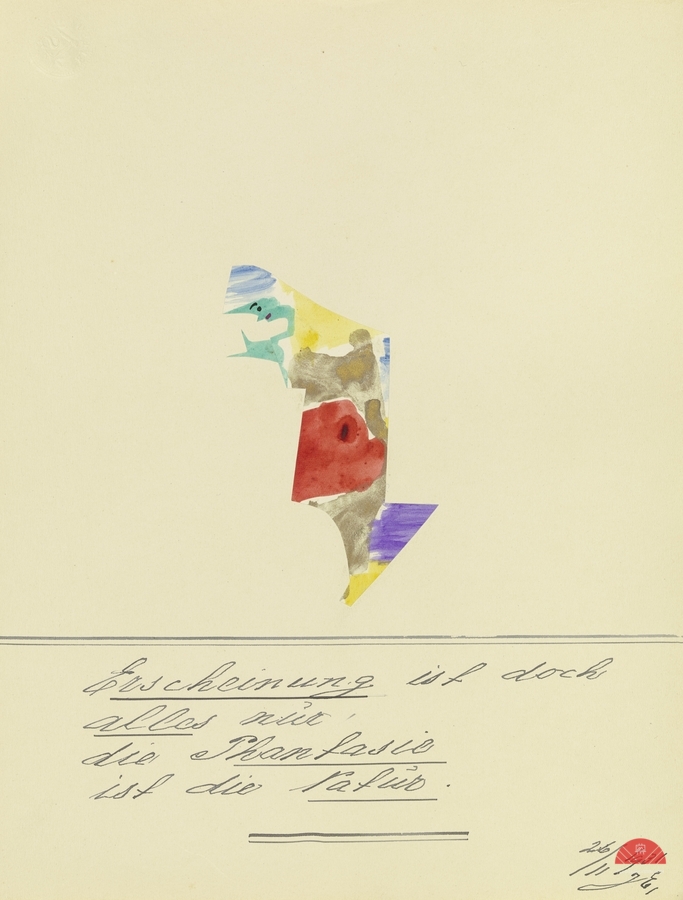 ‘Erscheinung ist doch alles nur …’ 1931  My Pictures Become Wilder and Wilder By John Elsas  Print