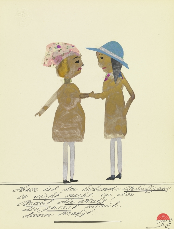 ‘Hier ist der liebende Bräutigam …’ 1932  My Pictures Become Wilder and Wilder By John Elsas  Print