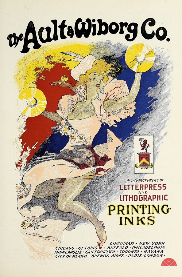 Ault and Wiborg Ad. 089 1890-1913 Poster by Jules Chéret  Print