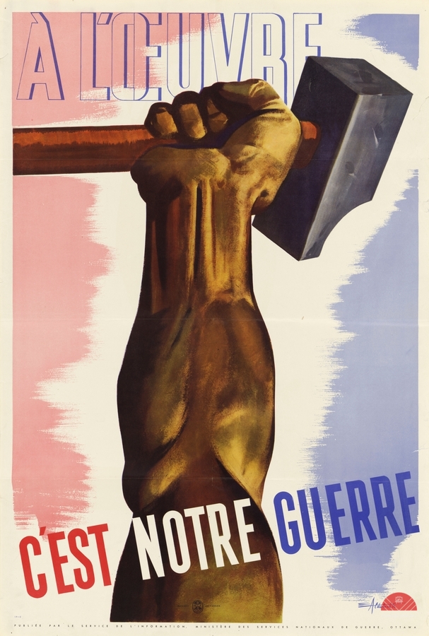 A l’Oeuvre C’est Notre Guerre  Print