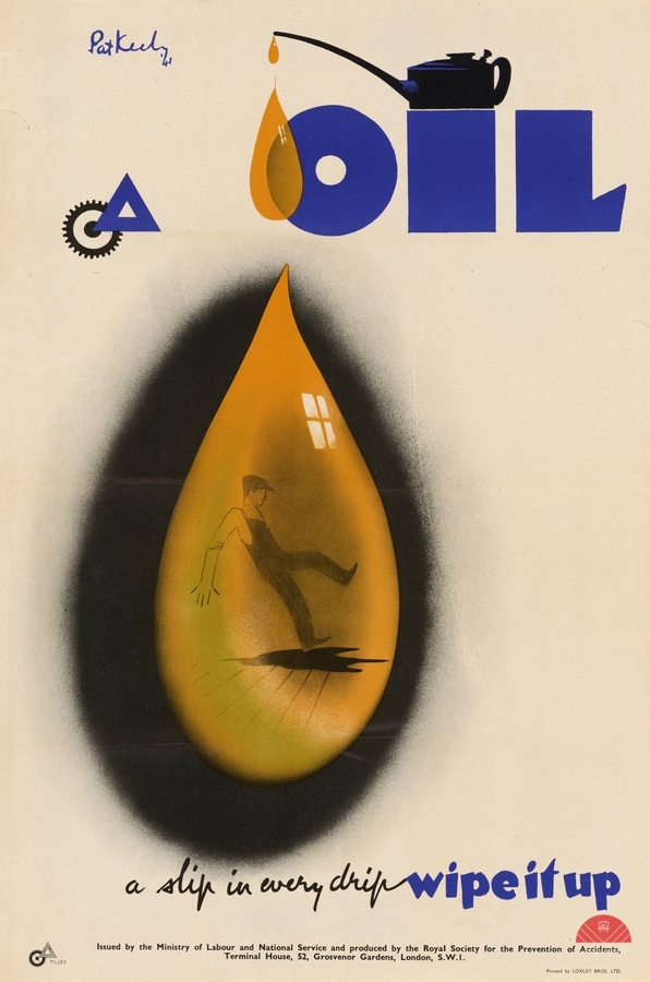 Oil – A Slip in Every Drip – Wipe it Up  Imprimer