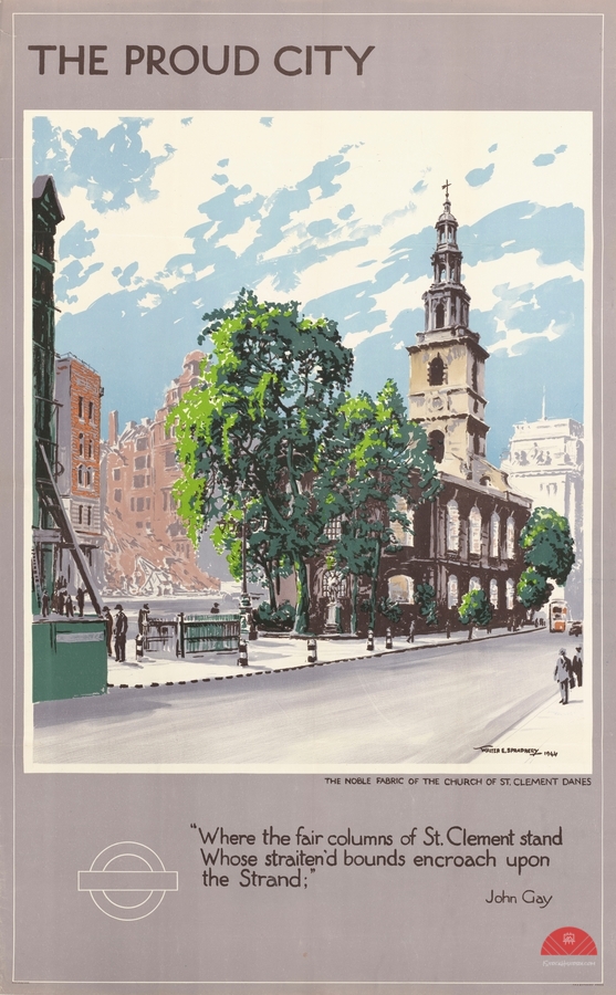 The Proud City – The Noble Fabric of the Church of St. Clement Danes  Print