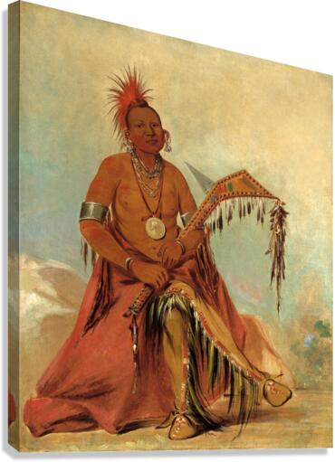 Cler-Mónt First Chief of The Tribe 1834 Canvas Print