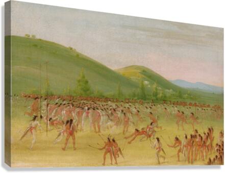 Ball-Play of The Choctaw–Ball Down 1834-1835 Canvas Print