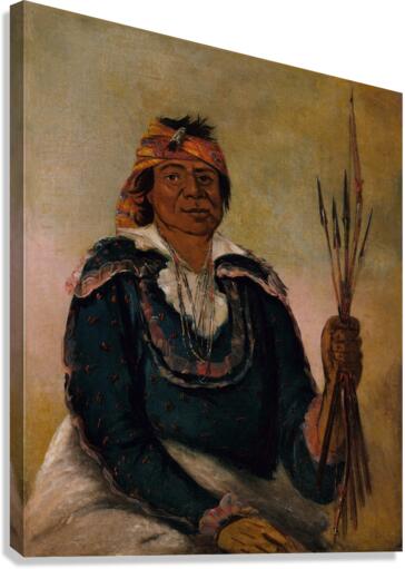 Ni-Có-Man The Answer Second Chief 1830 Canvas Print