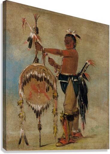 Pash-Ee-Pa-Hó Little Stabbing Chief a Venerable Sauk Chief 1835 Canvas Print