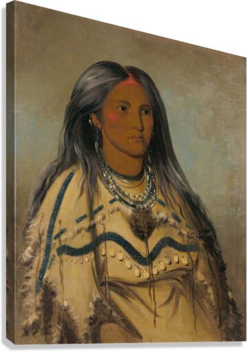 Sha-Kó-Ka Mint a Pretty Girl 1832 Canvas Print