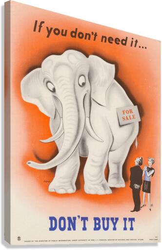 If You Don’t Need It…Don’t Buy It Canvas Print